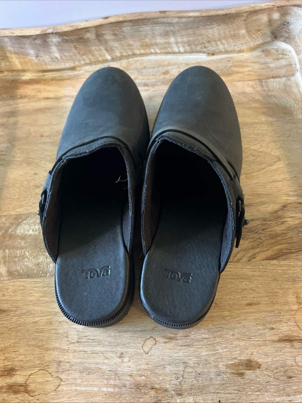 Teva Men's Black Slip-On Mule Loafers